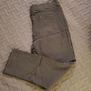 Plaid pull on dress pants